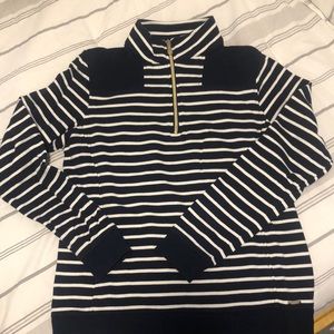 Striped Half-zip Sweatshirt